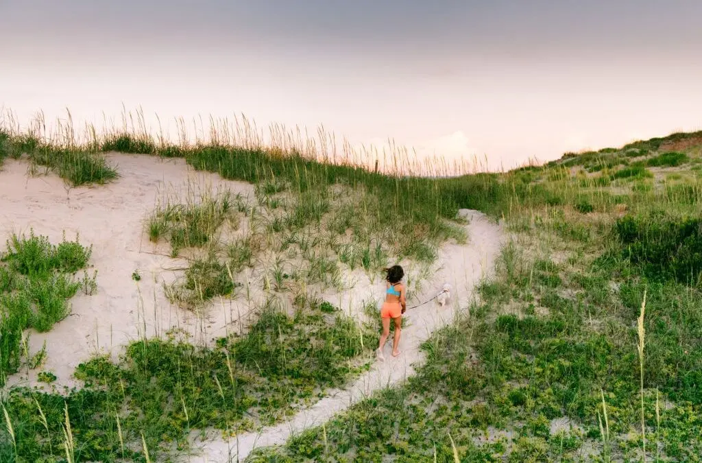 Girl Exploring the Outer Banks