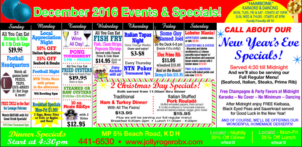 outer banks events December 2016