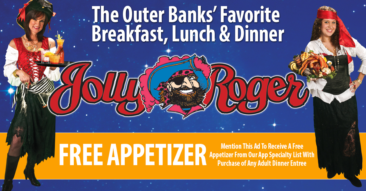 free appetizer offer outer banks