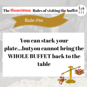 The Rule of visiting the buffet (4)