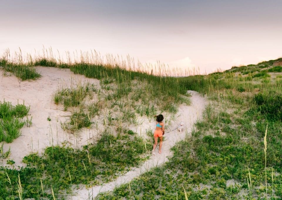 Girl Exploring the Outer Banks